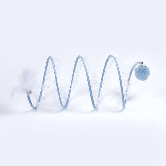 Túnel Plegable para Gatos Tipo S con Almacenamiento