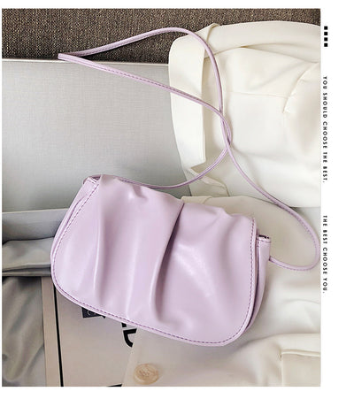 Bolsa Saddle Plisada Cloud - Image 2