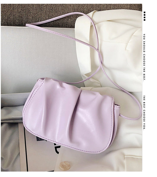 Bolsa Saddle Plisada Cloud - Image 2