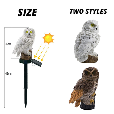 Lámpara Solar de Búho para Jardín - Luz LED Decorativa Impermeable Navideña - Image 4