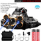 Led Gold Telescopic Focusing 5 Lights Aircraft Headlight BlackA USB