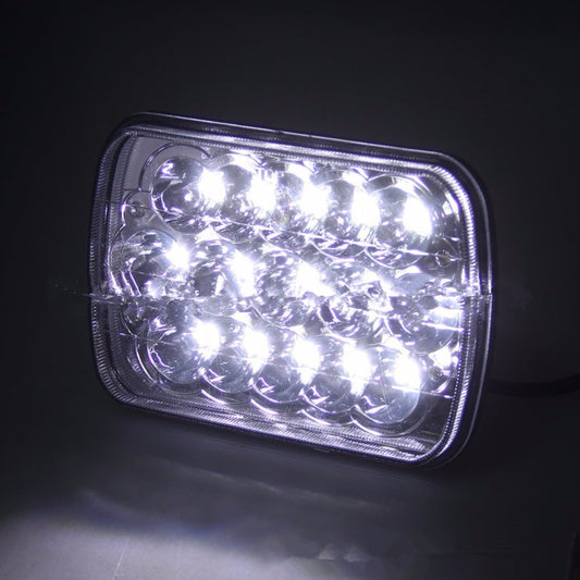 Linterna Frontal LED Cuadrada con Luz Alta y Baja