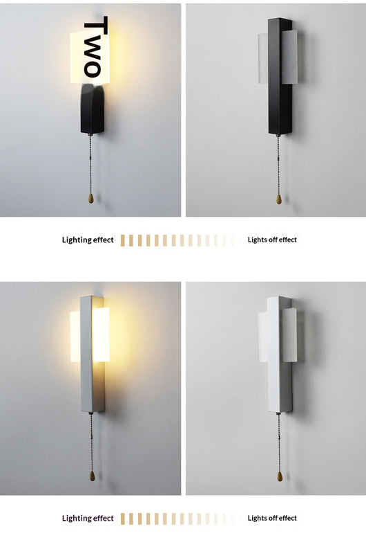 Aplique Minimalista Blanco y Negro para Pasillos y Espacios Modernos - Image 17