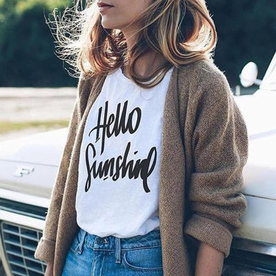 Playera Hello Sunshine Multicolor Unisex