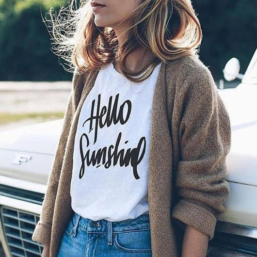 Playera Hello Sunshine Multicolor Unisex