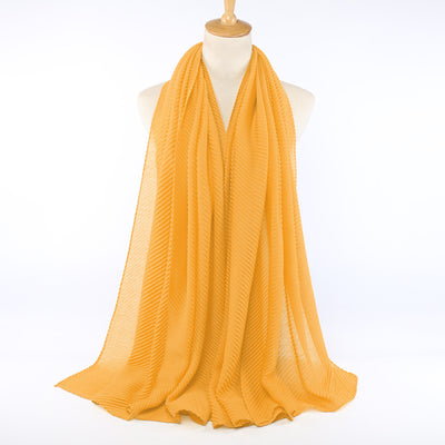 Pañuelo de algodón plisado para mujer - Image 23