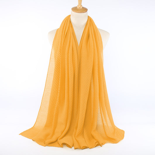 Pañuelo de algodón plisado para mujer - Image 23