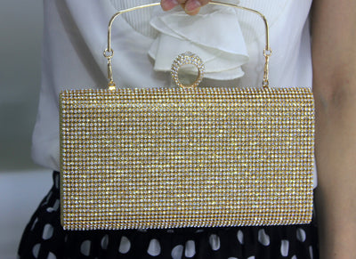 Bolso de Mano Dama Spot Incrustado en Diamantes - Image 3