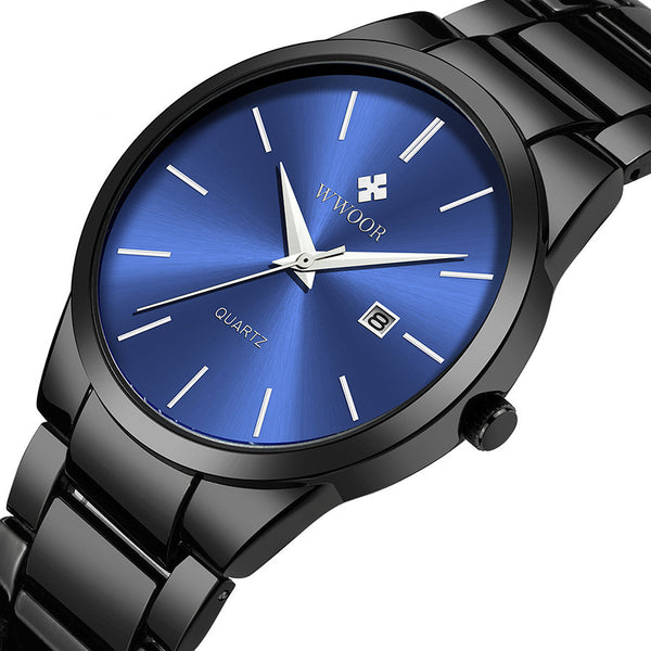 Reloj de Acero Inoxidable para Hombre con Movimiento de Cuarzo