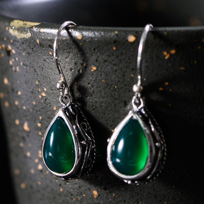 Aretes de Ágata en Forma de Gota - Diseño Elegante y Personalizado para Mujer - Image 4