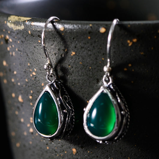 Aretes de Ágata en Forma de Gota - Diseño Elegante y Personalizado para Mujer - Image 4