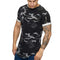 Playera Hombre Degradado Camuflaje - Camiseta Casual de Manga Corta