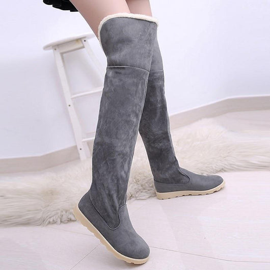Botas de Nieve Altas Hasta la Rodilla con Forro de Piel Cálida - Image 4