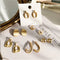 Aretes de Metal Irregulares de Alta Calidad