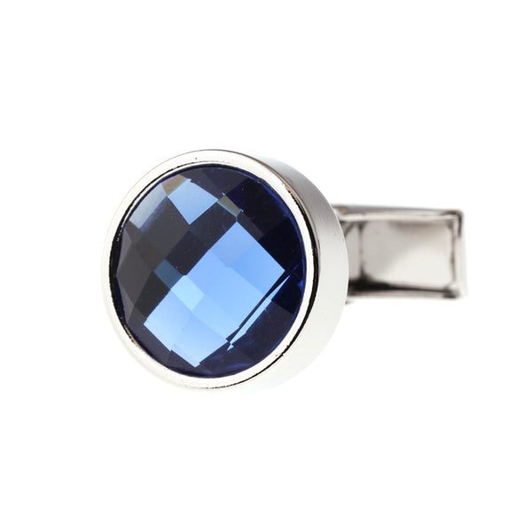 Gemelos de Cristal Azul Elegantes para Hombre y Mujer
