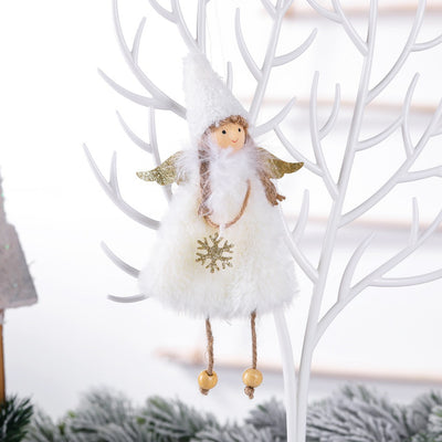 Adorno Navideño Muñeca Peluche para Árbol de Navidad
