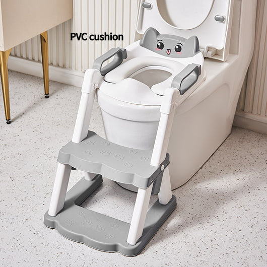 Escalera de Baño Infantil con Asiento de Inodoro y Reposapiés - Image 3