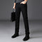 Pantalones Vaqueros Negros Slim Fit Elásticos para Hombre - Estilo Coreano Moderno