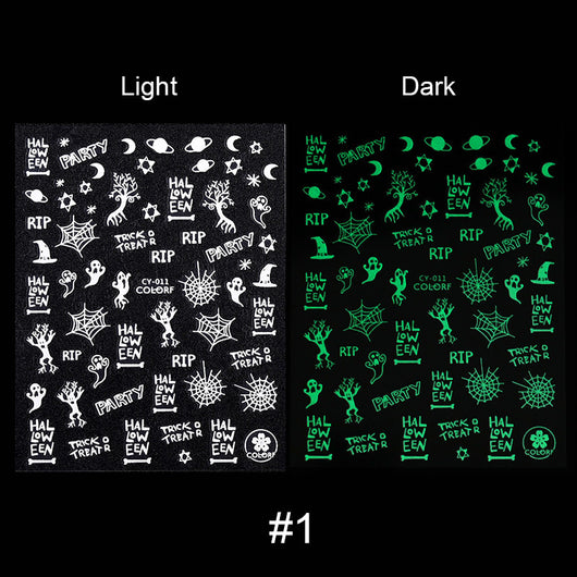 Adhesivo Luminoso para Uñas Halloween - Image 2