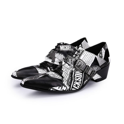 Zapatos Casuales de Cuero con Cordones y Plantilla Transpirable para Hombre