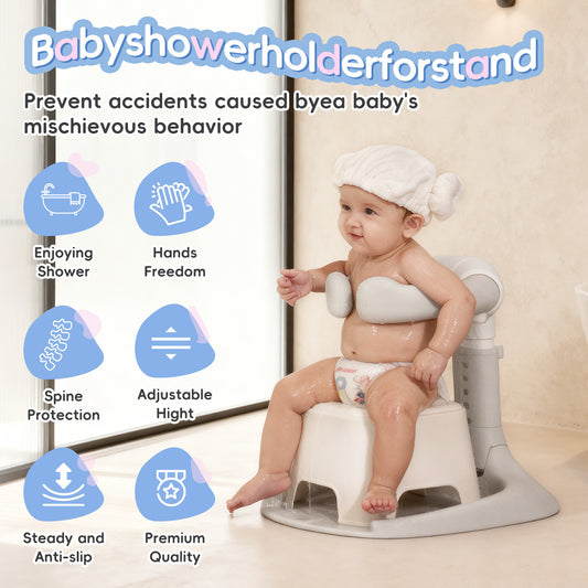 Asiento de Baño Plegable para Bebés y Niños Pequeños