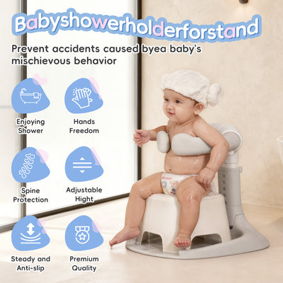Asiento de Baño Plegable para Bebés y Niños Pequeños