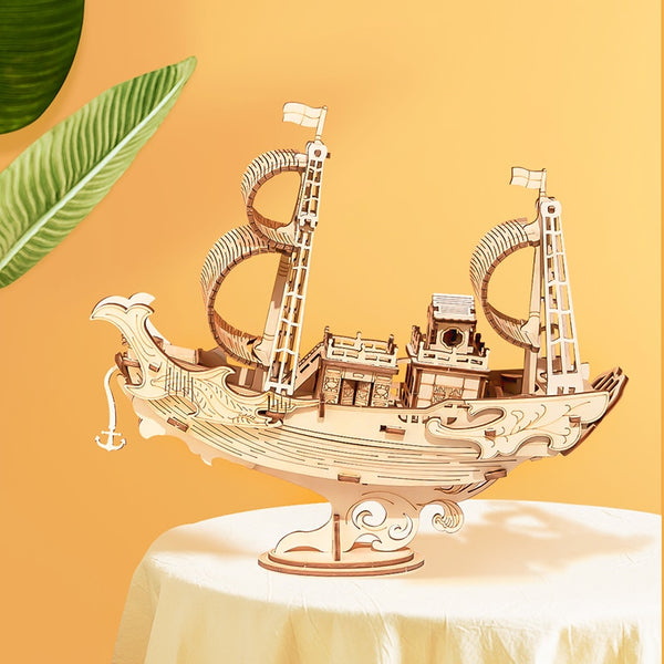Juegos de Rompecabezas de Madera Barcos y Barquitos Modelo para Niños y Niñas