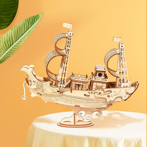 Juegos de Rompecabezas de Madera Barcos y Barquitos Modelo para Niños y Niñas