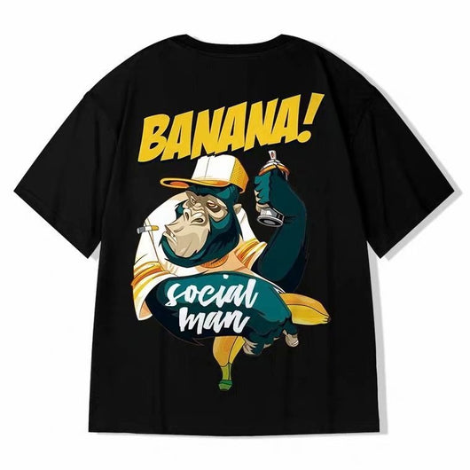 Camiseta Hiphop Suelta Talla Grande Manga Corta para Hombre - Image 6