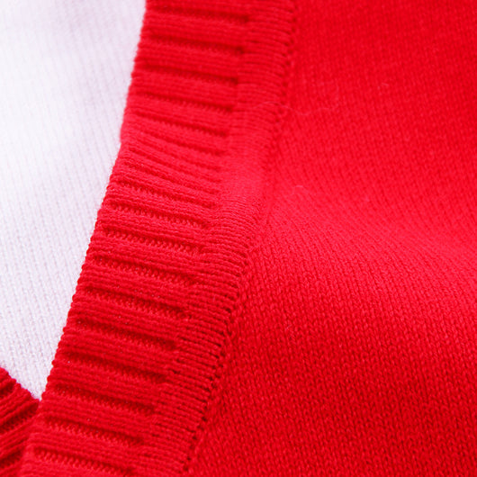 Cardigan Escolar V-Cuello Abotonado para Niños - Image 4