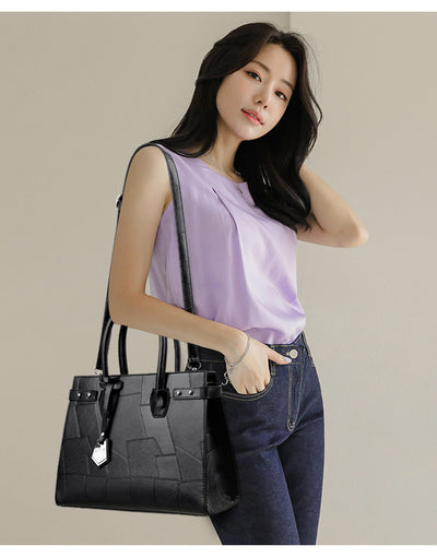 Bolsa Bandolera de Un Solo Hombro en Color Sólido con Cierre - Image 14