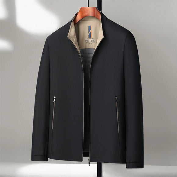 Chaqueta Ejecutiva de Cuello Alto para Primavera y Otoño