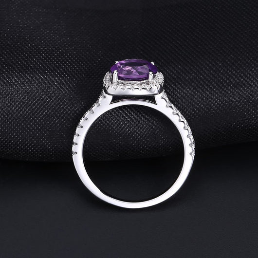 Anillo de Plata Esterlina S925 con Topacio Multicolor Incrustado - Image 12