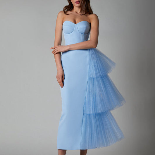 Falda Larga Elegante Estilo Francés con Diseño Realzador - Image 15