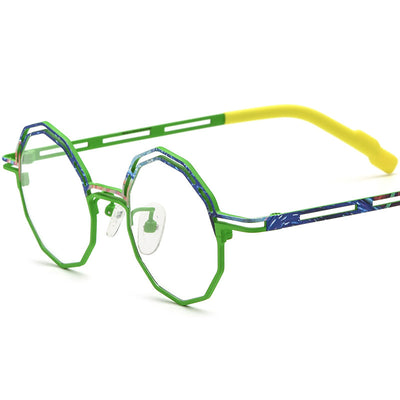 Armazón de Gafas Multimaterial Ultraligero en Titanio Puro para Miopía - Image 7