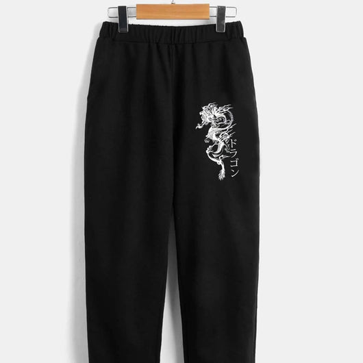Pantalones Estampado Animal Otoño Niños y Adolescentes Sueltos Casuales