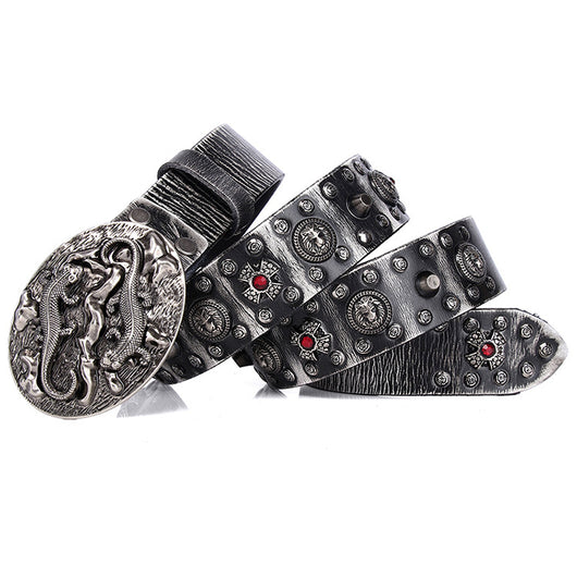 Cinturón de Cuero para Hombre Punk Remaches - Estilo y Durabilidad - Image 8