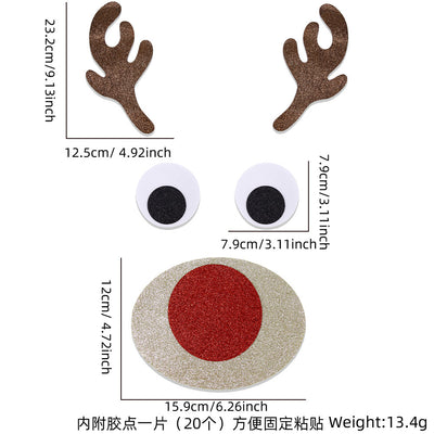 Adhesivos Decorativos Navideños de Fieltro para Puertas - Image 12