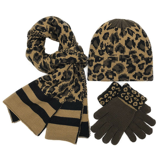 Traje Estampado Leopardo Europeo Cálido y Grueso - Image 3