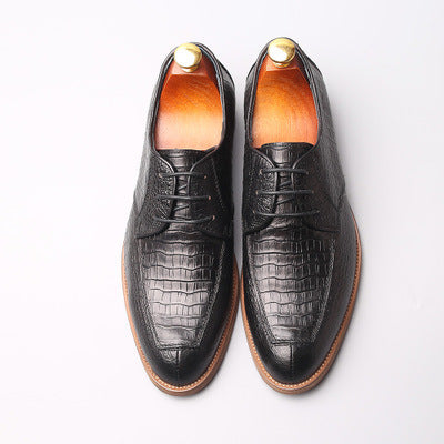Zapatos Retro Clásicos para Hombre con Cordones de Cuero Europeo - Image 4