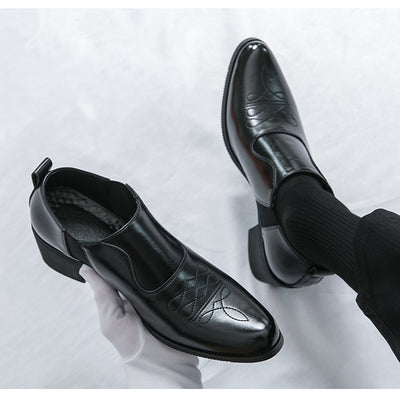 Zapatos Formales de Cuero para Hombre con Altura Aumentada - Image 9