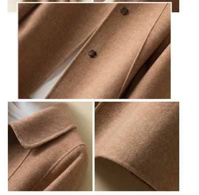 Abrigo de Cachemir Reversible para Mujer - Largo Holgado y Elegante - Image 26