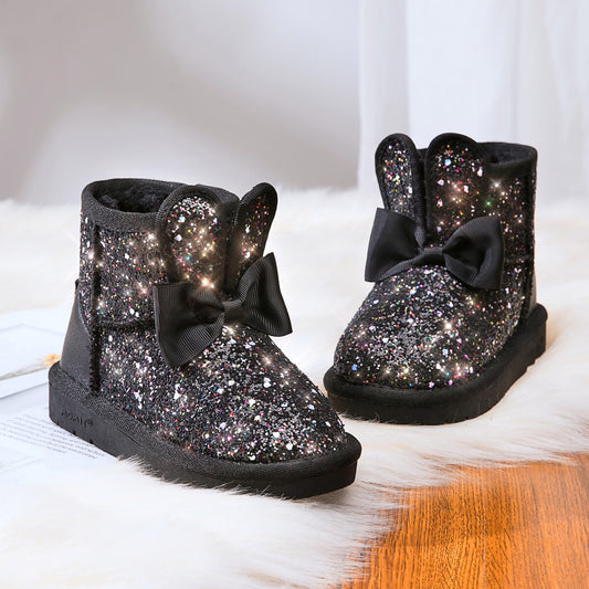 Botas de Nieve Cálidas para Niños en Algodón - Diseño Simple y Funcional