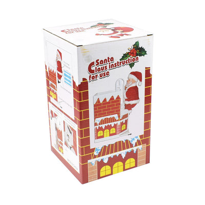Papá Noel Escalador Eléctrico - Decoración Navideña Animada - Image 4