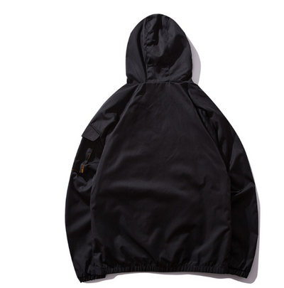 Chaqueta Cortavientos con Capucha y Bolsillos de Herramientas - Image 3