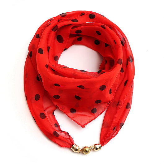 Pañuelo Floral Dorado de Gasa Ligera para Mujer - Image 8