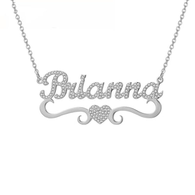 Collar Personalizado de Corazón con Cristales y Mariposa - Image 13
