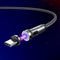 Magnetic Rotating Data Cable Android Gris 1 M