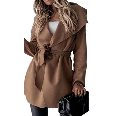 Chaqueta Trench Casual con Cordones - Image 3
