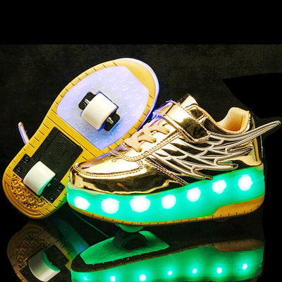 Zapatillas Infantiles Wings Luminiscentes con Ruedas Dobles - Image 9